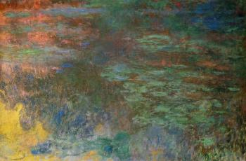 尅勞德 莫奈 Water-Lily Pond, Evening, right panel 尅勞德 莫奈 Water-Lily Pond, Evening, right panel